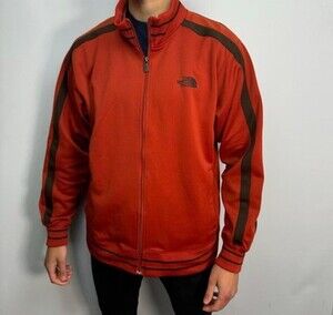 The North Face Rust Red Brown Full Zip Men's A5 Series Track Jacket Sz Large
